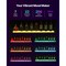 LED Lighted Liquor Bottle Display 1-Tier Whiskey Rack USB App & Remote Control